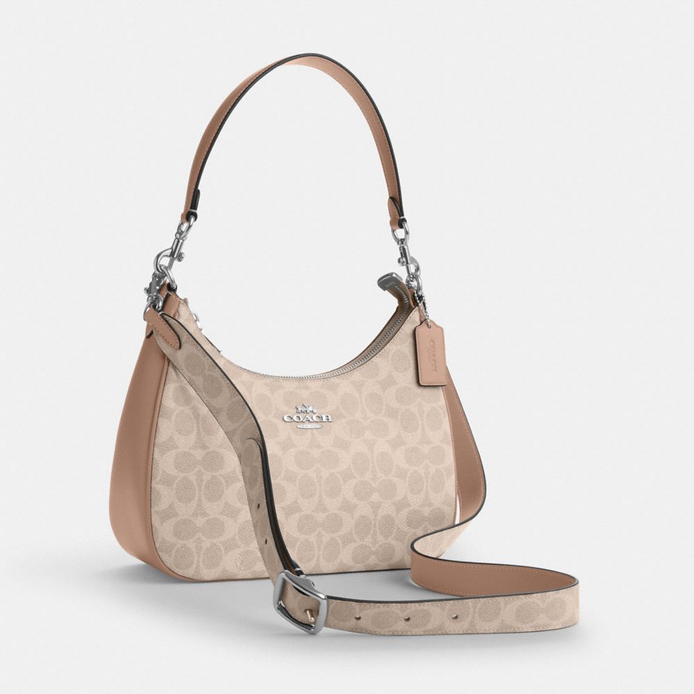 COACH®,Teri Hobo & Signature Leather Strap,