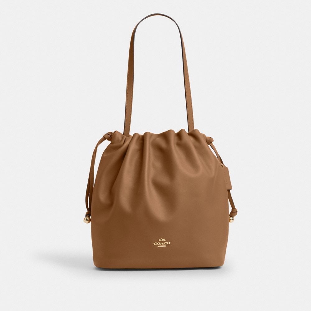 COACH®,フェイ ドローストリング トート バッグ,トートバッグ,ﾊﾆｰ ﾌﾞﾗｳﾝ