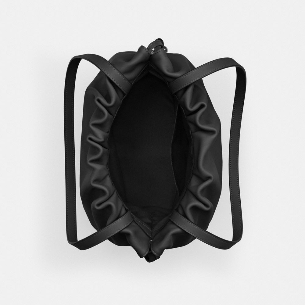 COACH®,フェイ ドローストリング トート バッグ,トートバッグ,ｼﾙﾊﾞｰ/ﾌﾞﾗｯｸ