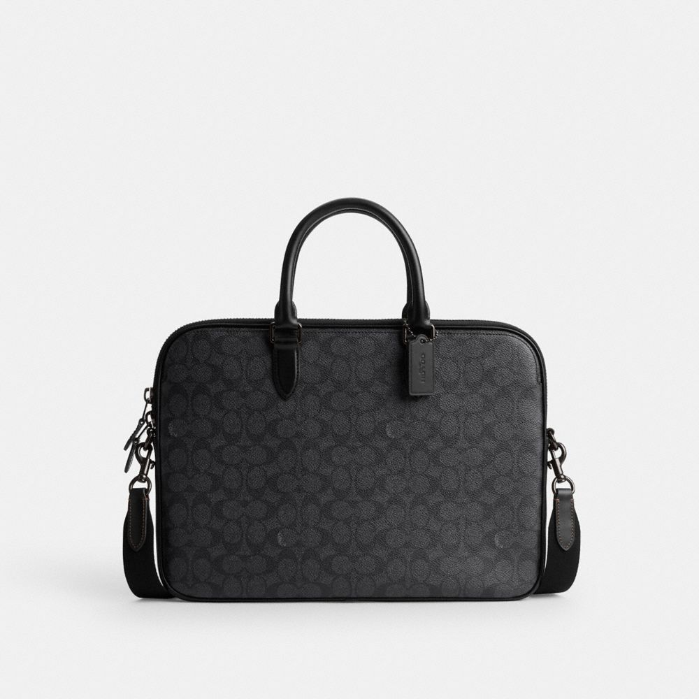 Coach Gotham Slim Briefcase In Signature Canvas
