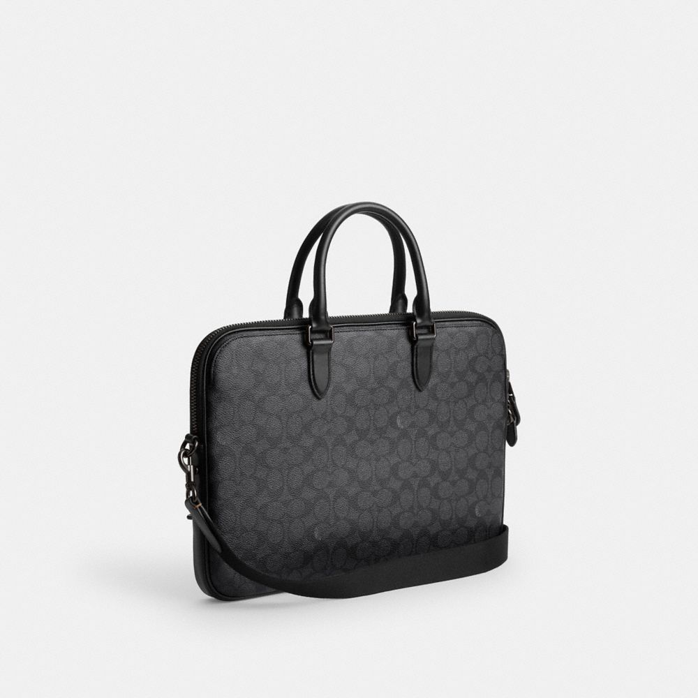 Coach Gotham Slim Briefcase In Signature Canvas