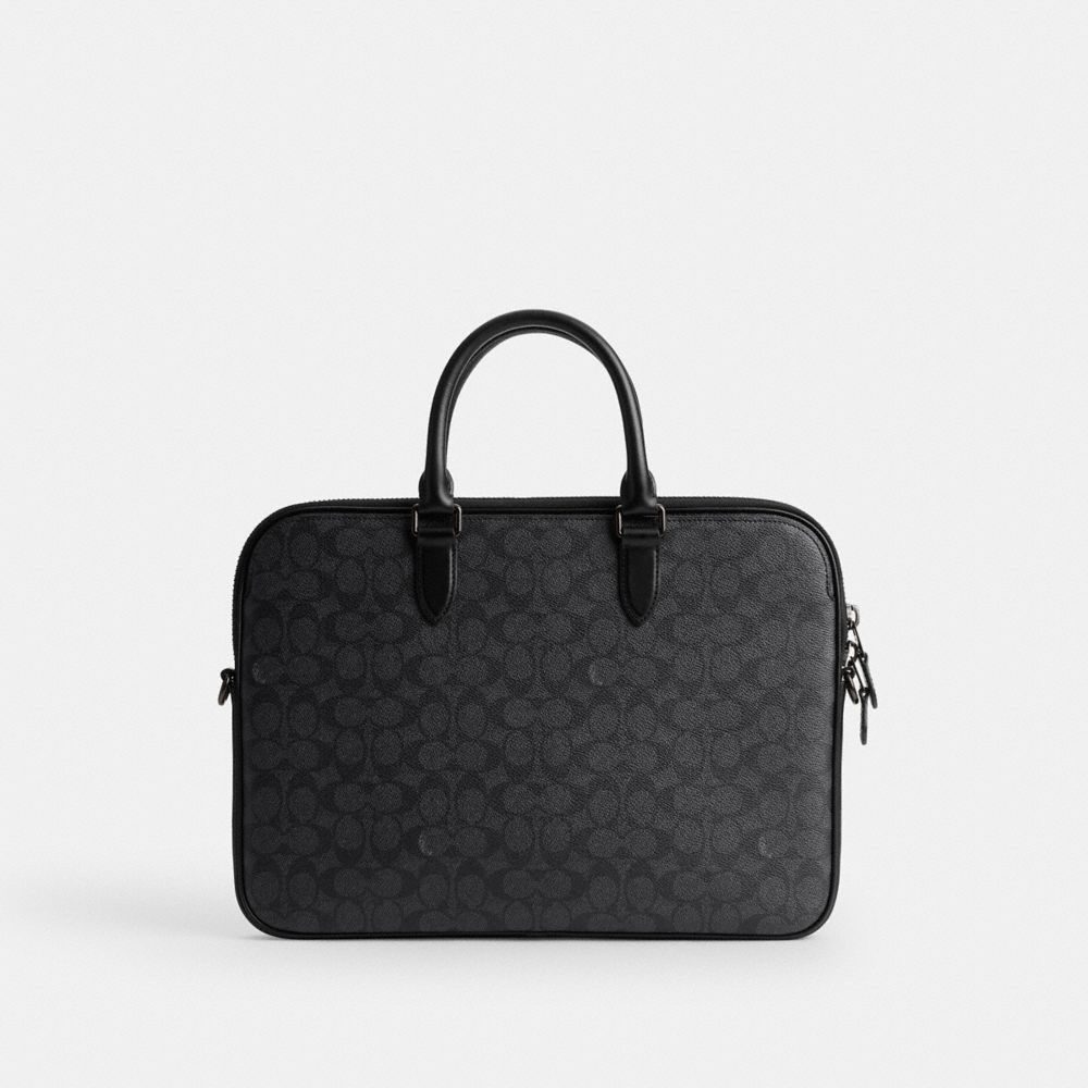 Coach Gotham Slim Briefcase In Signature Canvas