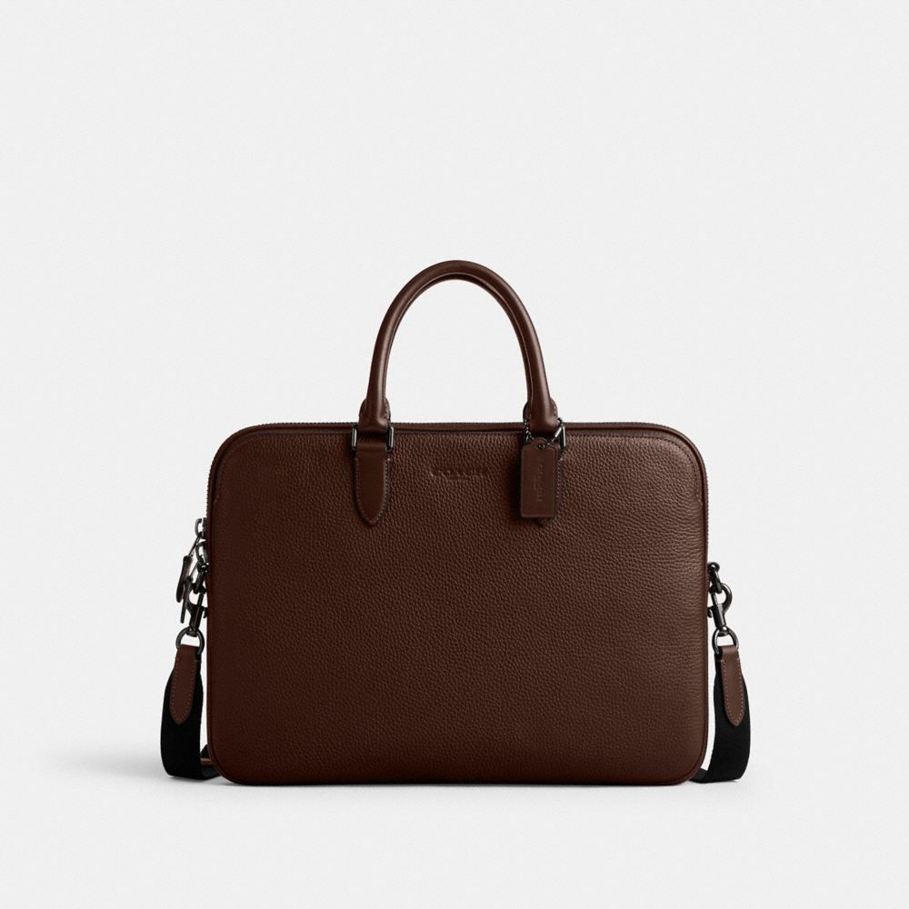 Shop Coach Gotham Schmale Aktentasche In Brown