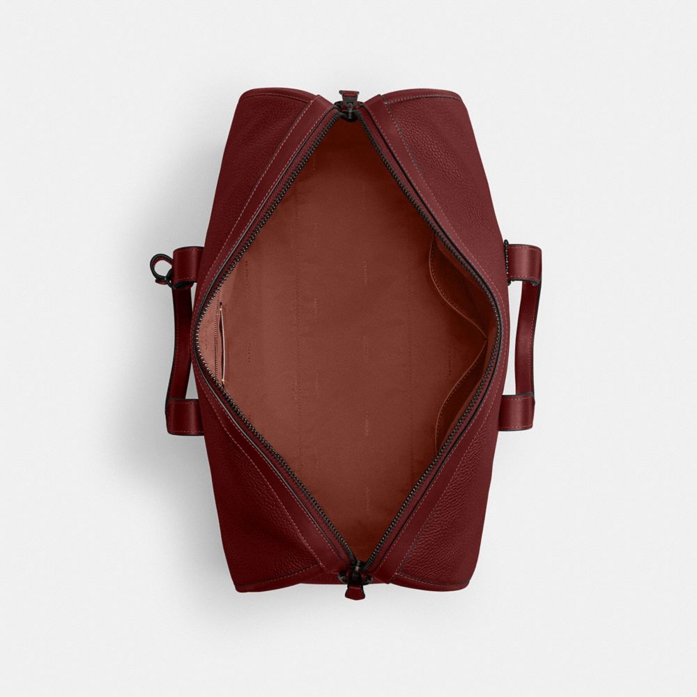 COACH®,Gotham Duffle Bag 45,Duffle Bag,Maroon,Inside View,Top View