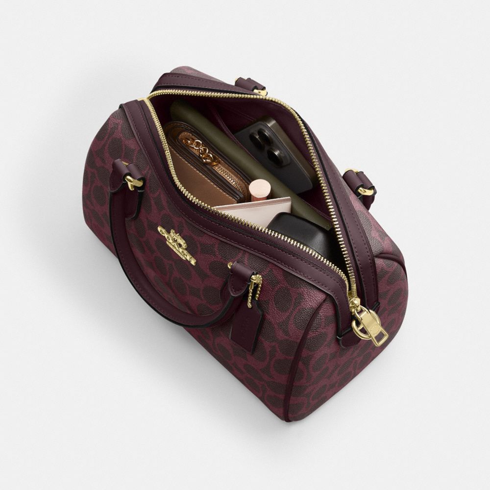 Rowan Satchel Bag Signature Canvas