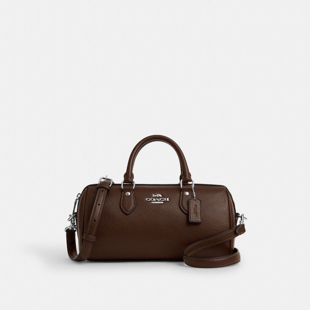 COACH®,Rowan Long Satchel Bag,Satchel,Logo,Casual,Work,Brown,Front View