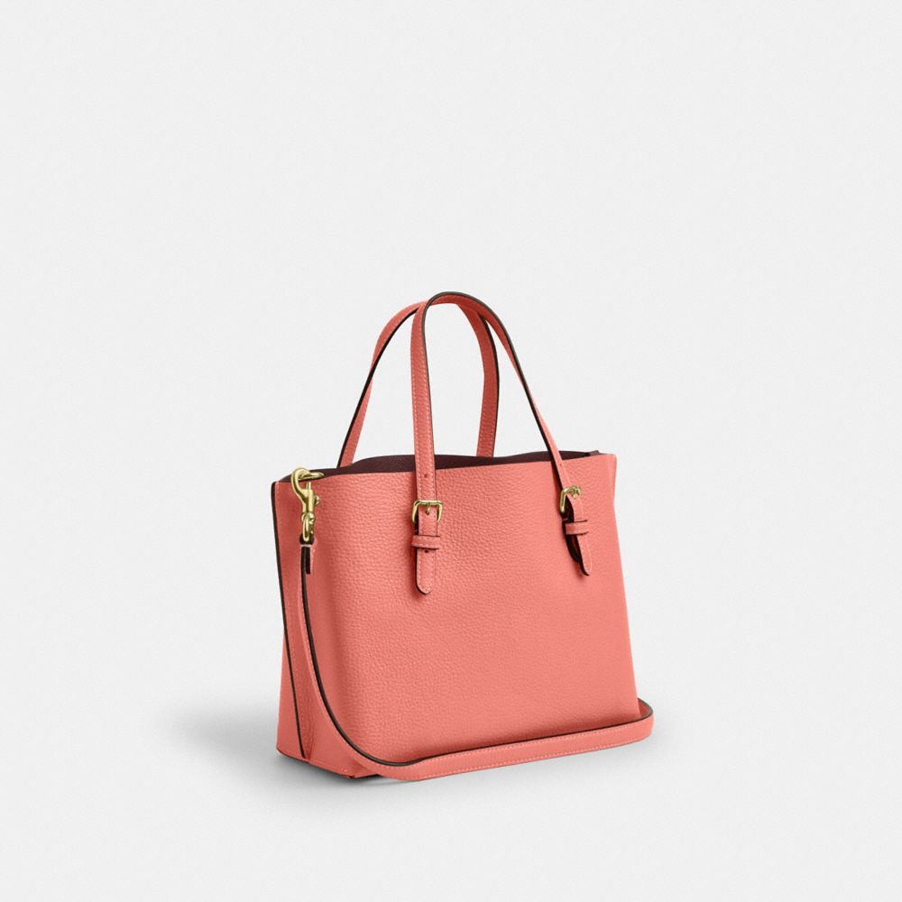 COACH®,Mollie Tote Bag 25,Crossbody,Logo,Casual,Work,Pink,Angle View