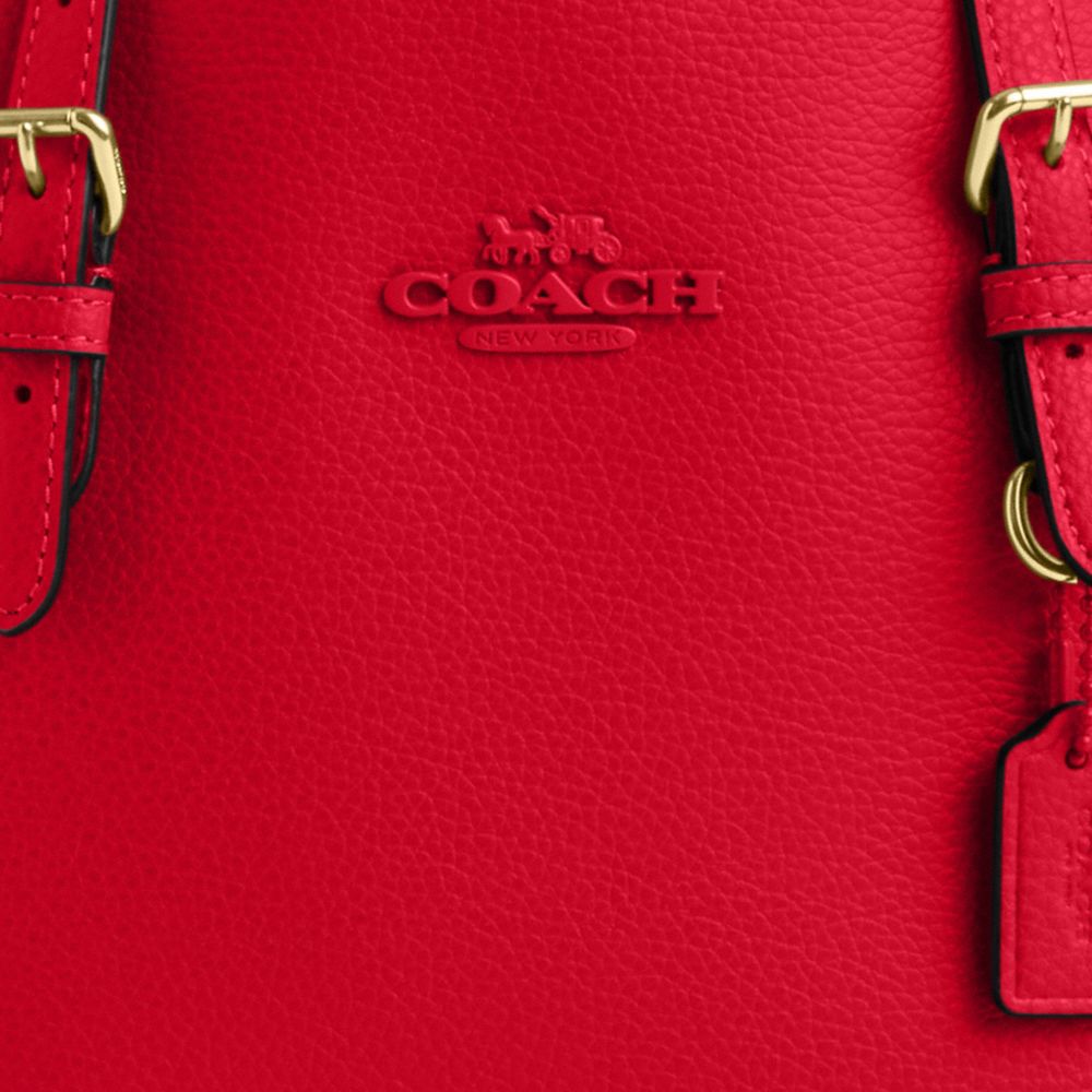 COACH®,Mollie Tote Bag 25,Crossbody,Logo,Work,Casual,Red