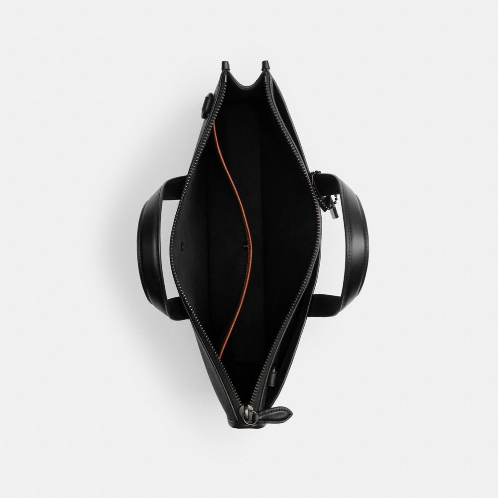 Coach Isaac Workbag In Signature Canvas In Charcoal Signature