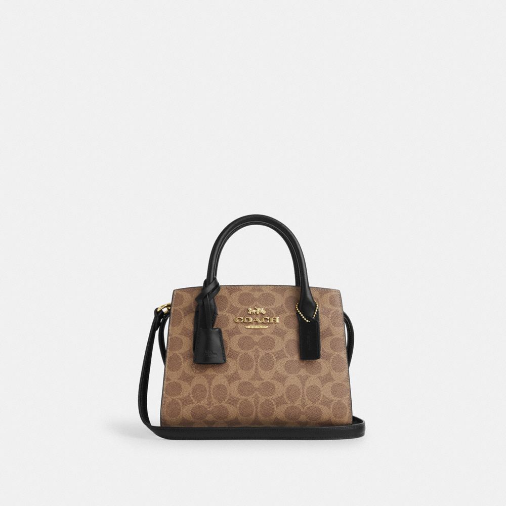 COACH®,Andrea Carryall Bag In Signature Canvas,,Front View image number 0