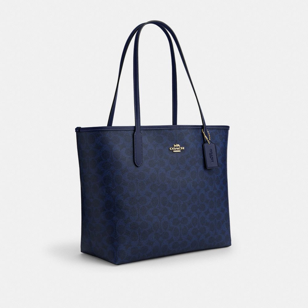 City Tote Bag In Signature Canvas | COACH®