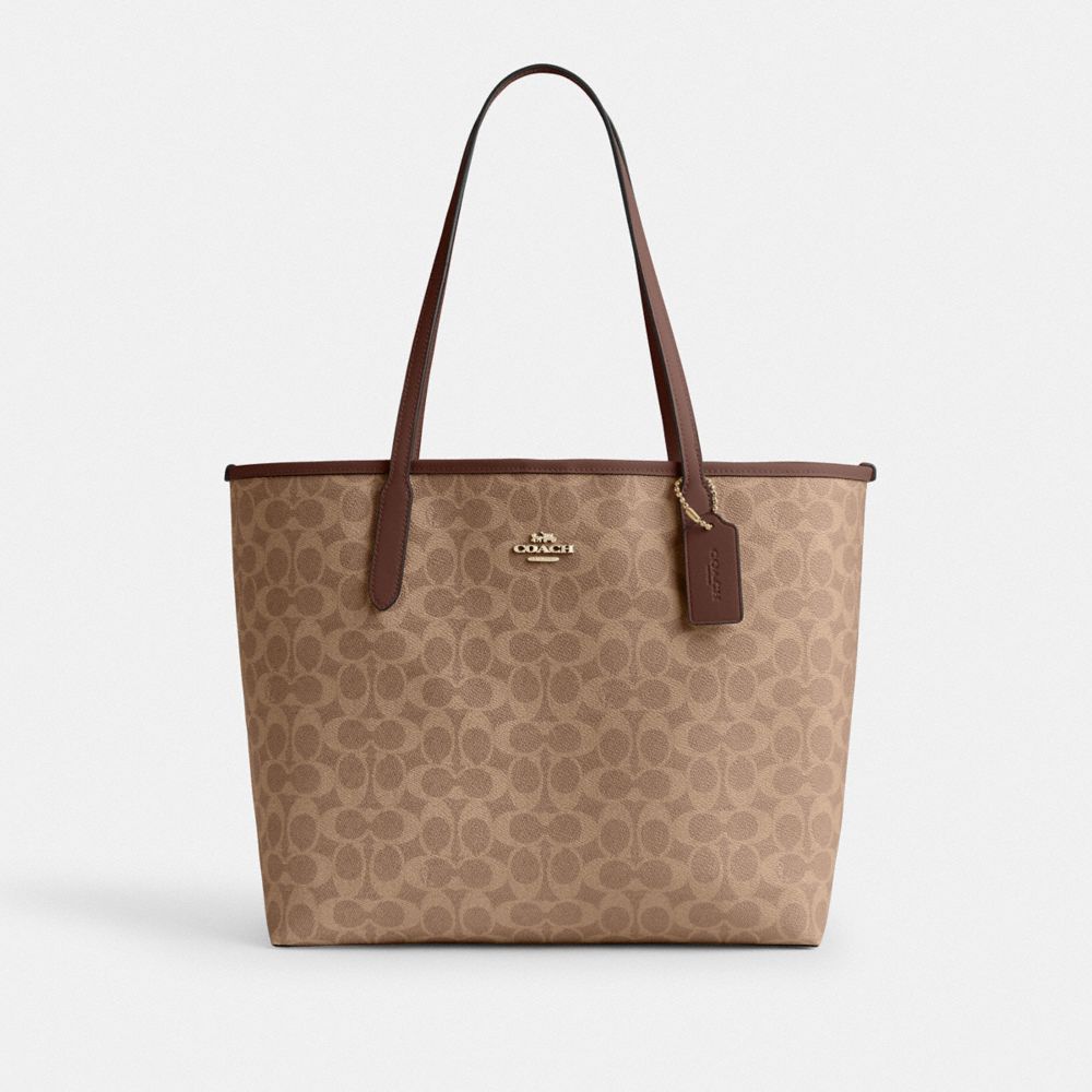 Coach signature canvas bag sale