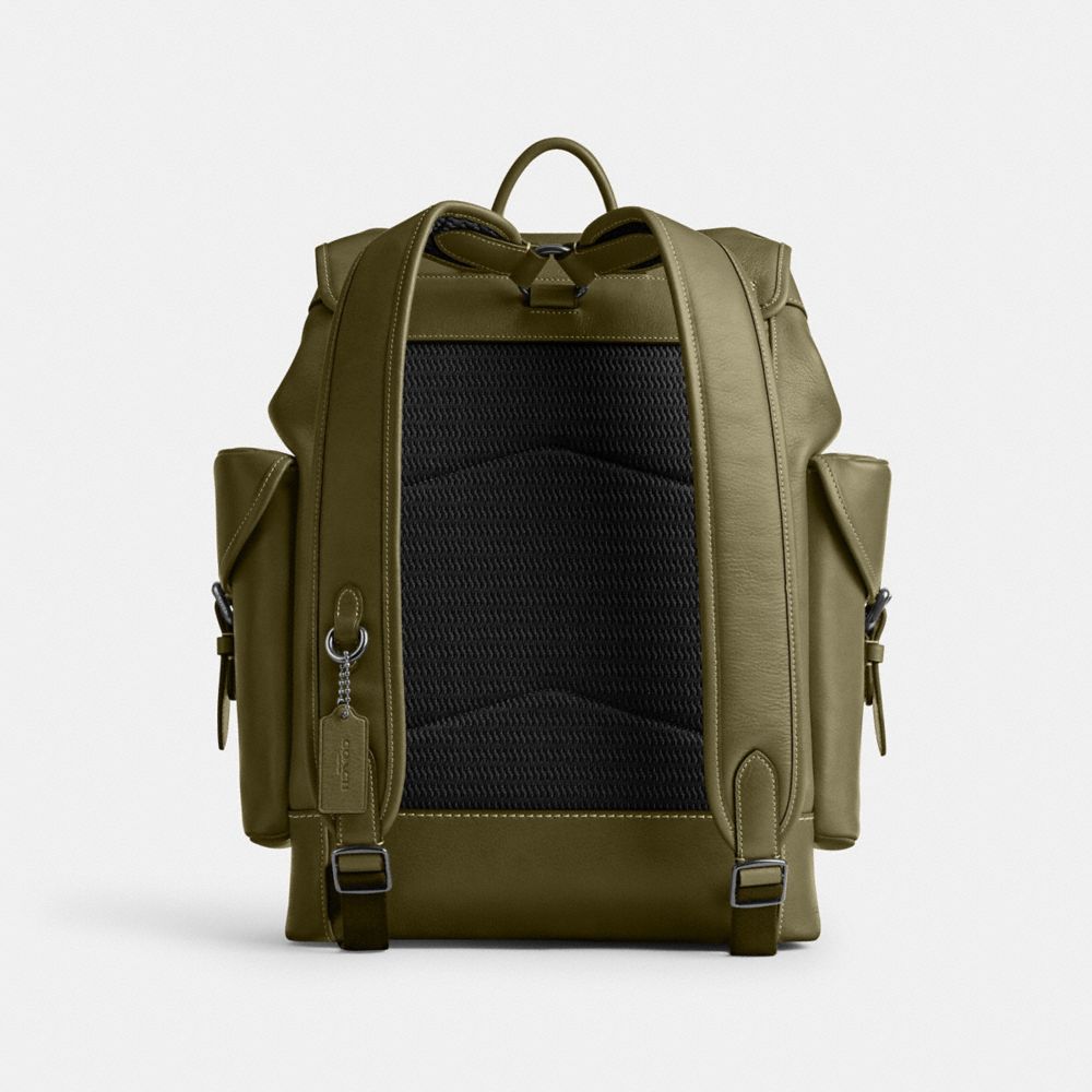 COACH®,Hitch Backpack,Mesh,Backpack,Stitching,Casual,,Back View