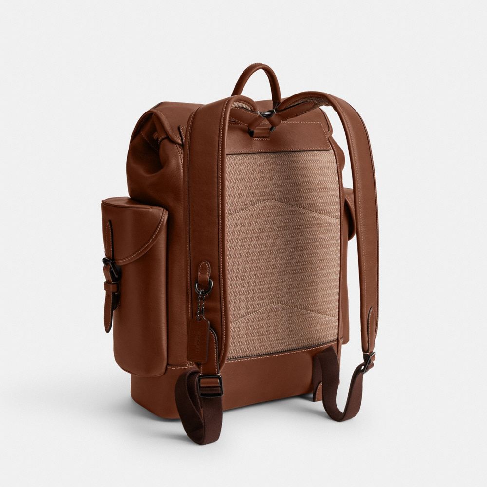 Coach leather backpacks best sale