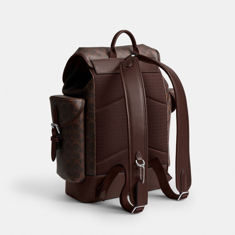Coach Hitch Backpack In Signature Canvas