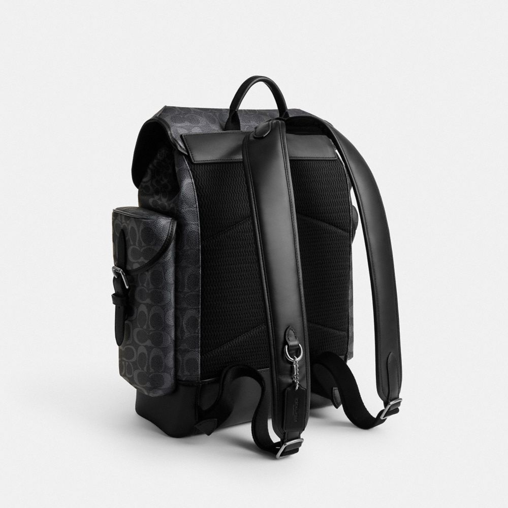 Рюкзак Coach Hitch Backpack In Signature Canvas — фото 2