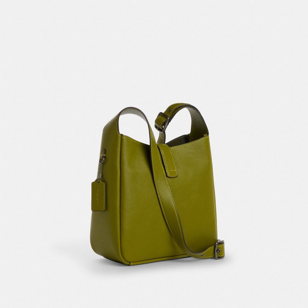 COACH®,Hadley Convertible Crossbody Bag,Leather,Crossbody,Logo,Metal,Gold Metal,Casual,,Angle View