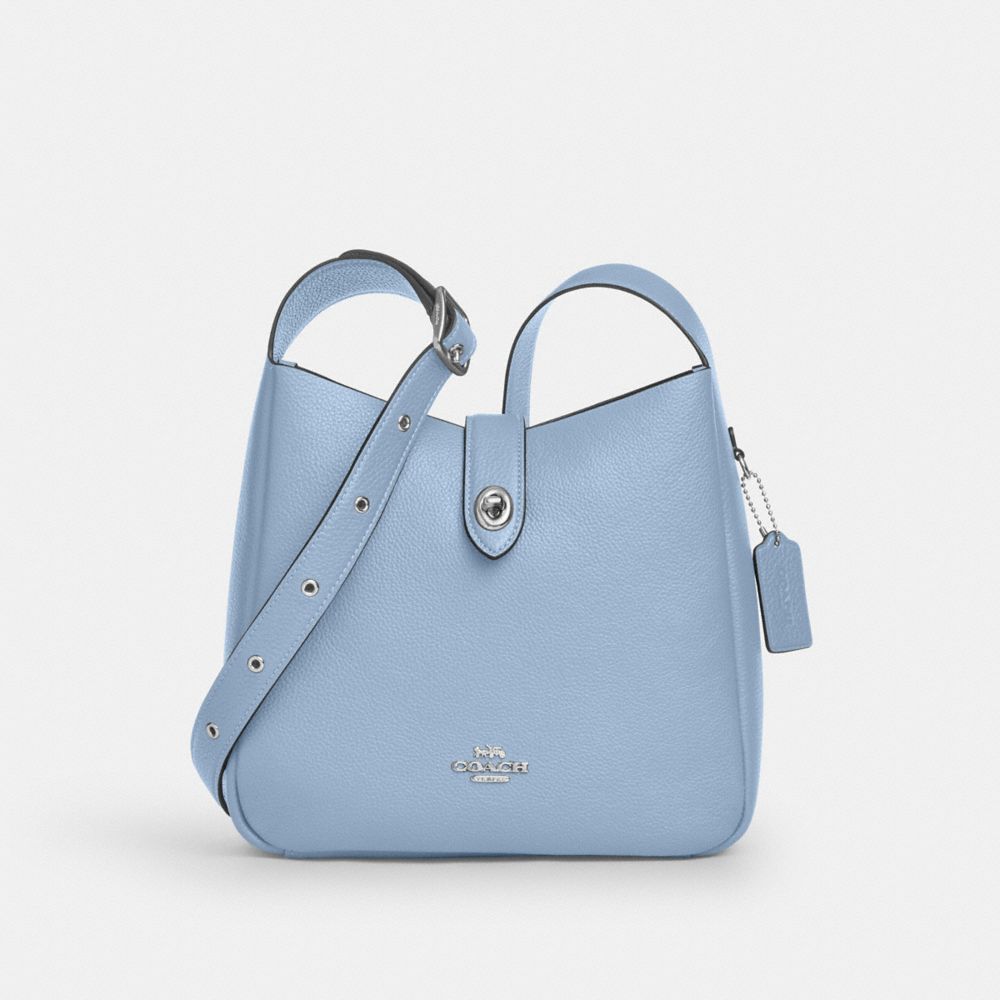COACH®,Hadley Convertible Crossbody Bag,Leather,Crossbody,Logo,Metal,Gold Metal,Casual,,Front View