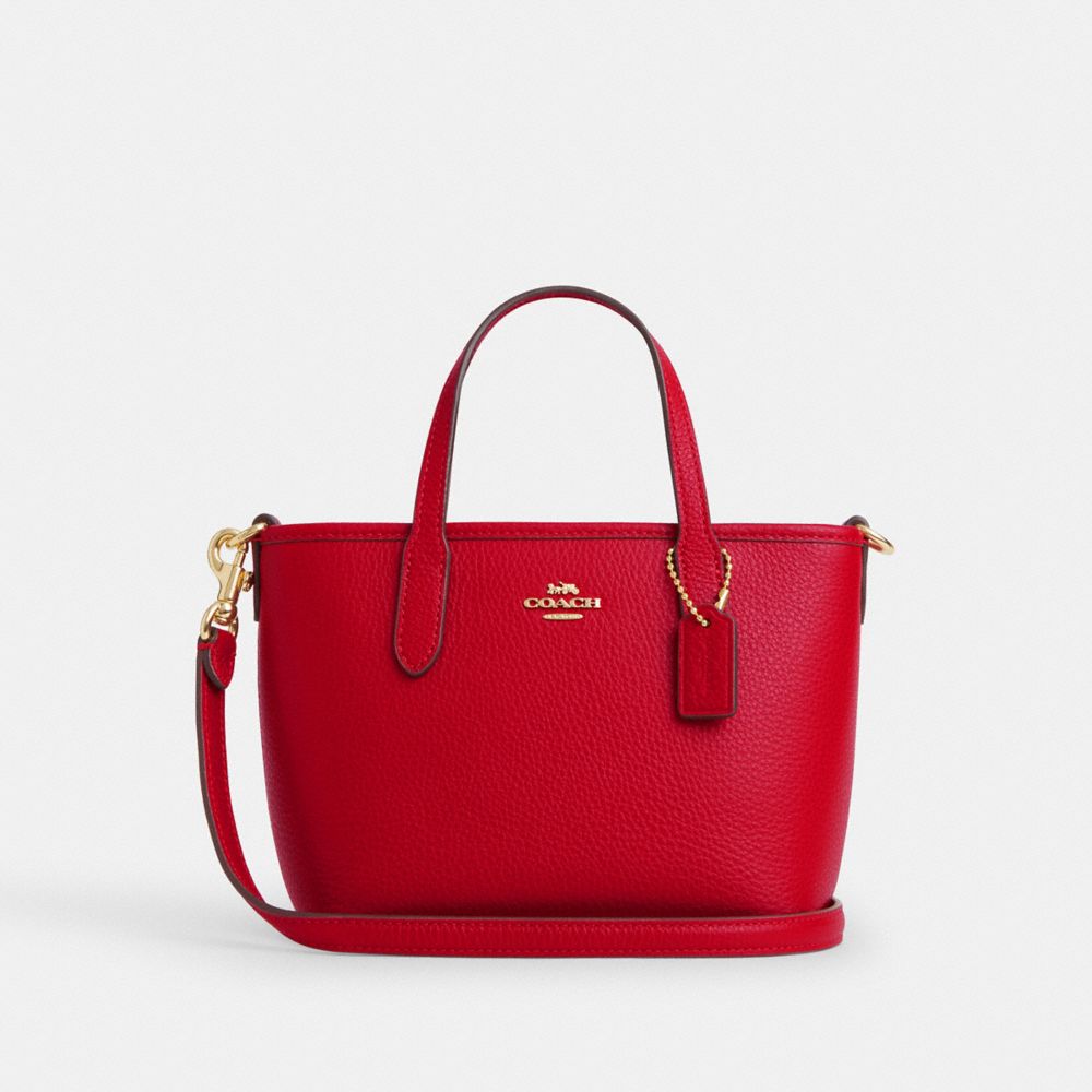 Coach outlet red bag sale