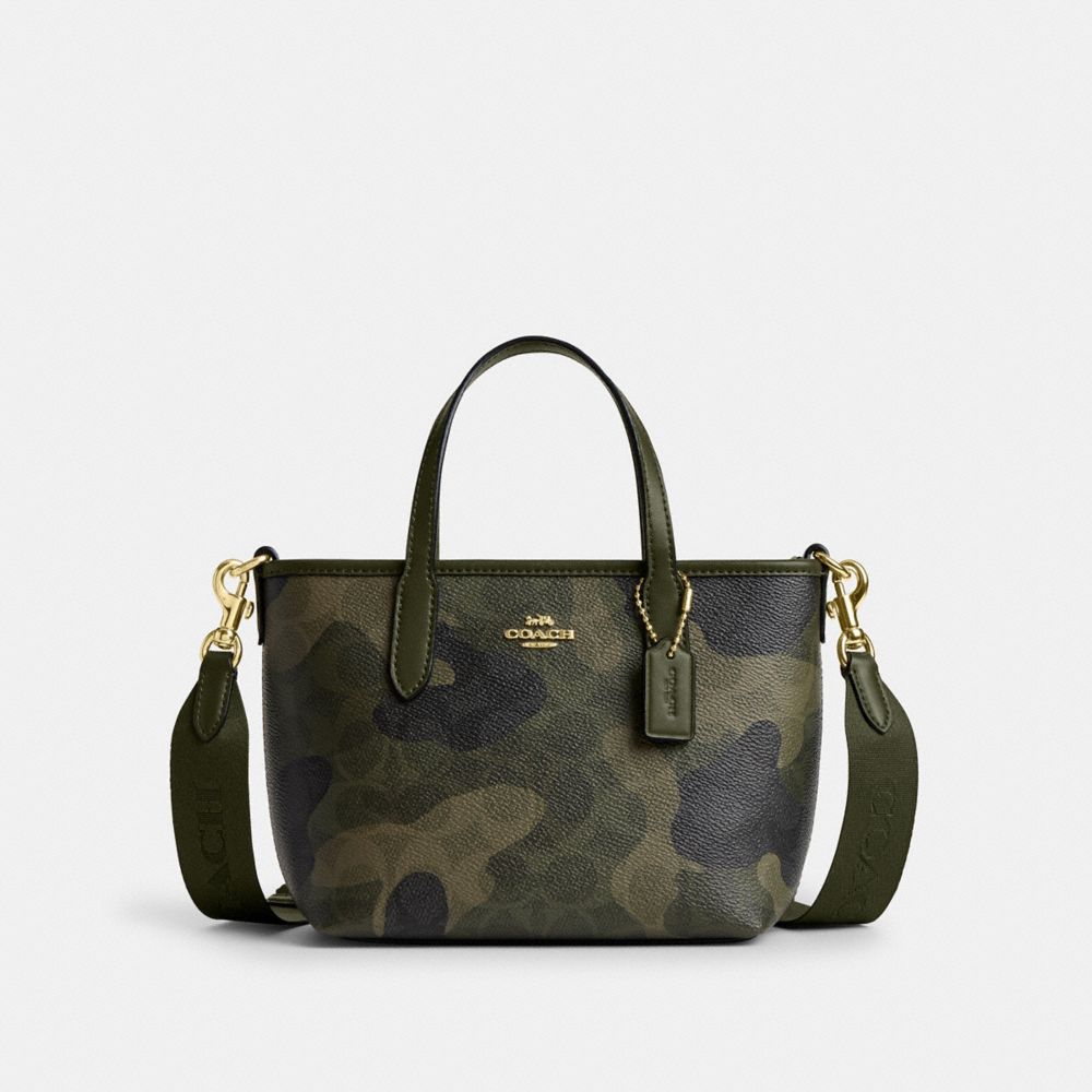 Coach camo tote best sale