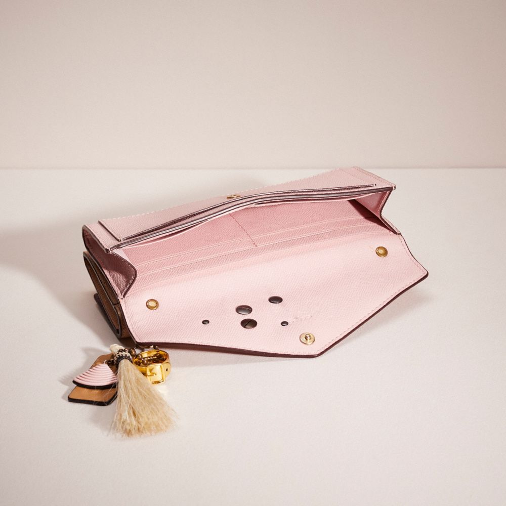 COACH®,Upcrafted Double Up Wallet Creation,Pink,Inside View,Top View
