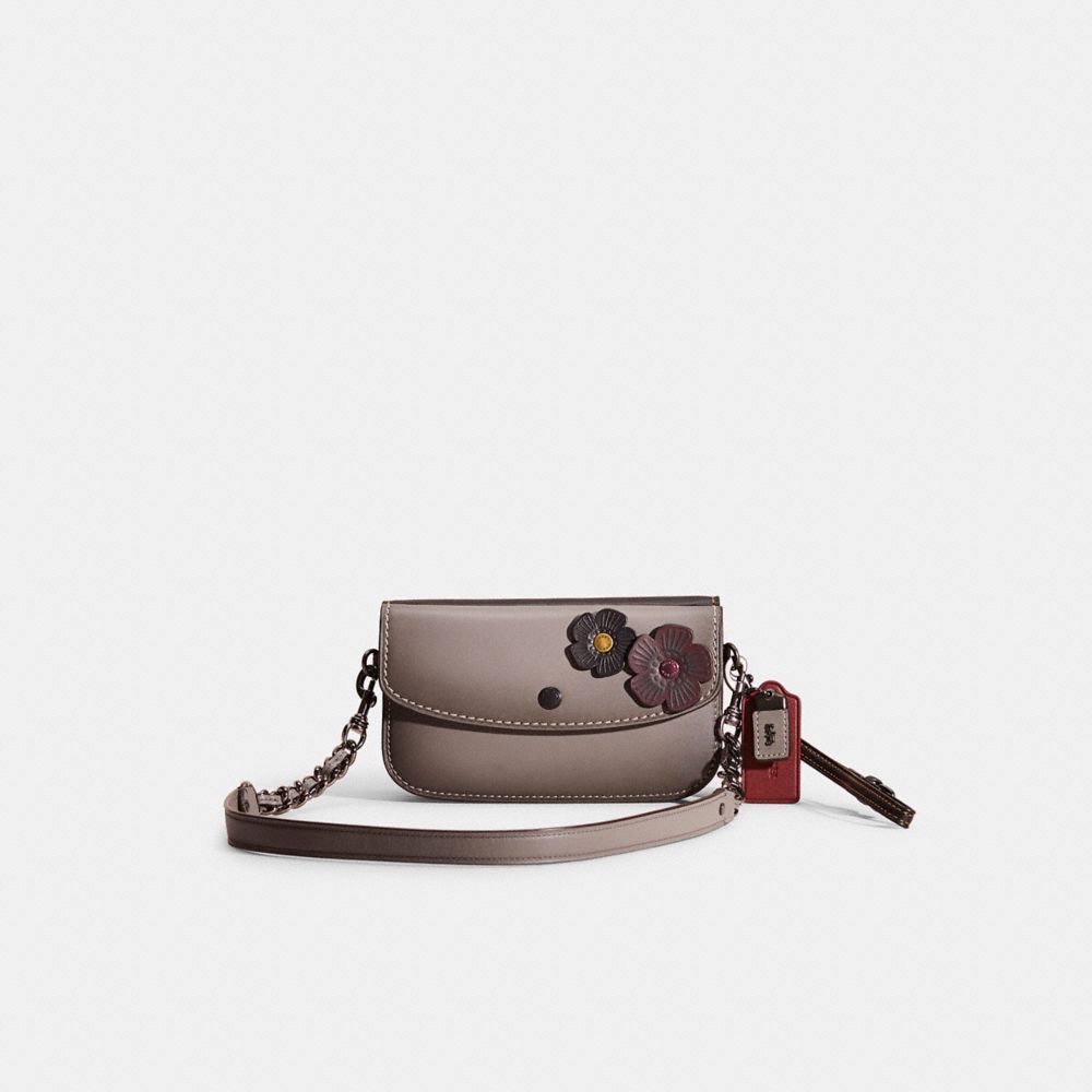 Coach Upcrafted Double Up Clutch Creation In Pewter/heather Grey