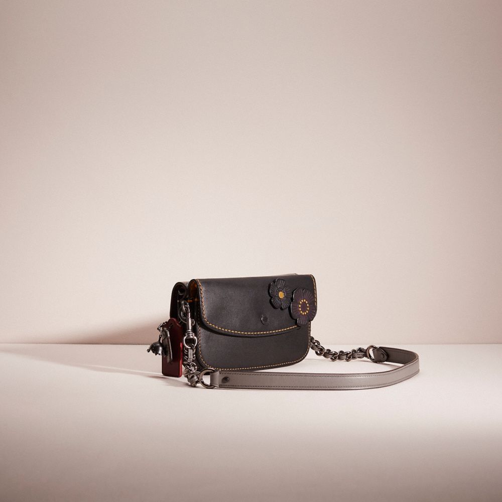 Coach Upcrafted Double Up Clutch Creation In Pewter/heather Grey