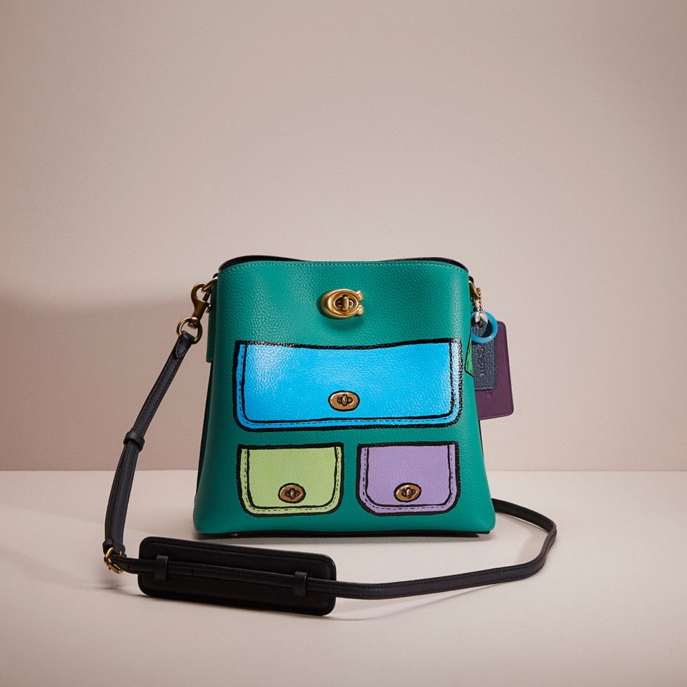 COACH® Upcrafted Willow Bucket Bag In Colorblock