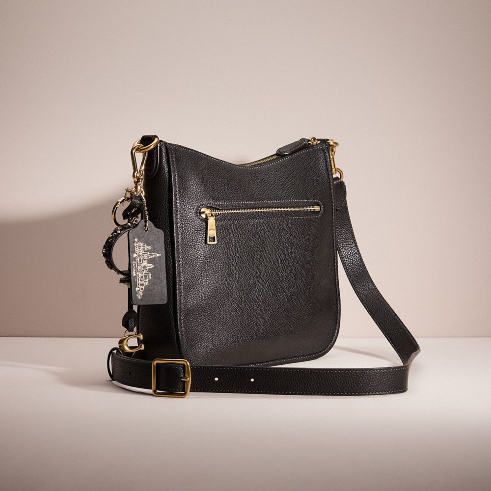 coach chaise crossbody brass black