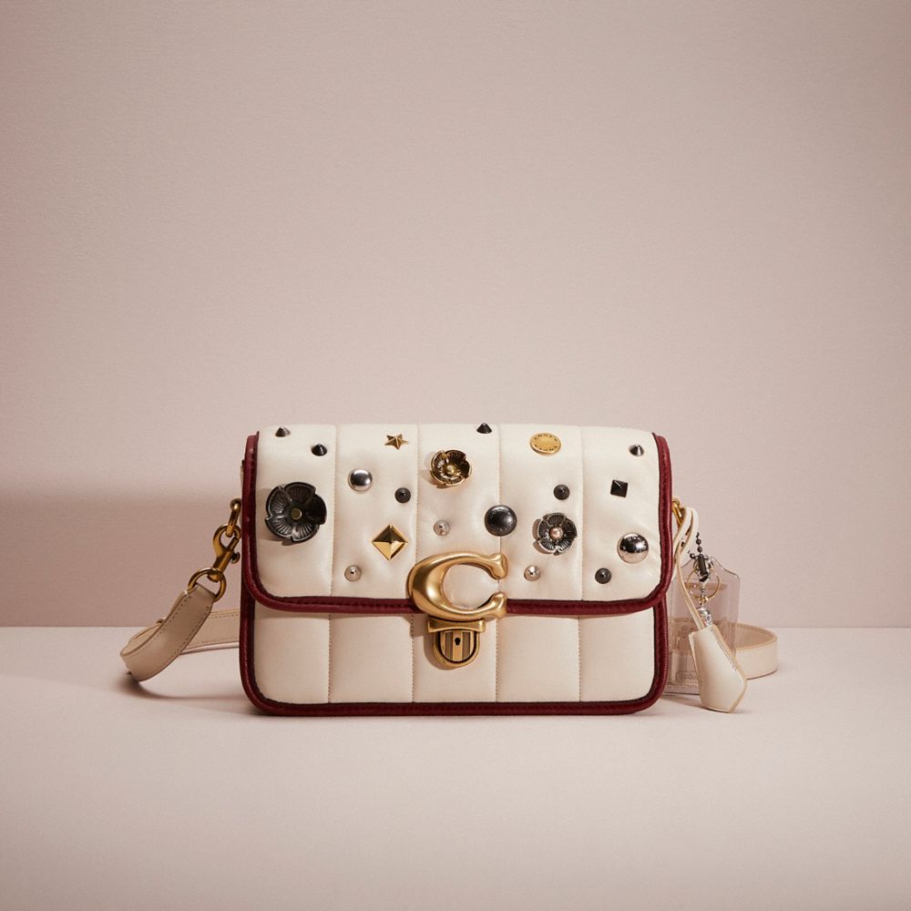 Coach Upcrafted Studio Shoulder Bag With Quilting In White