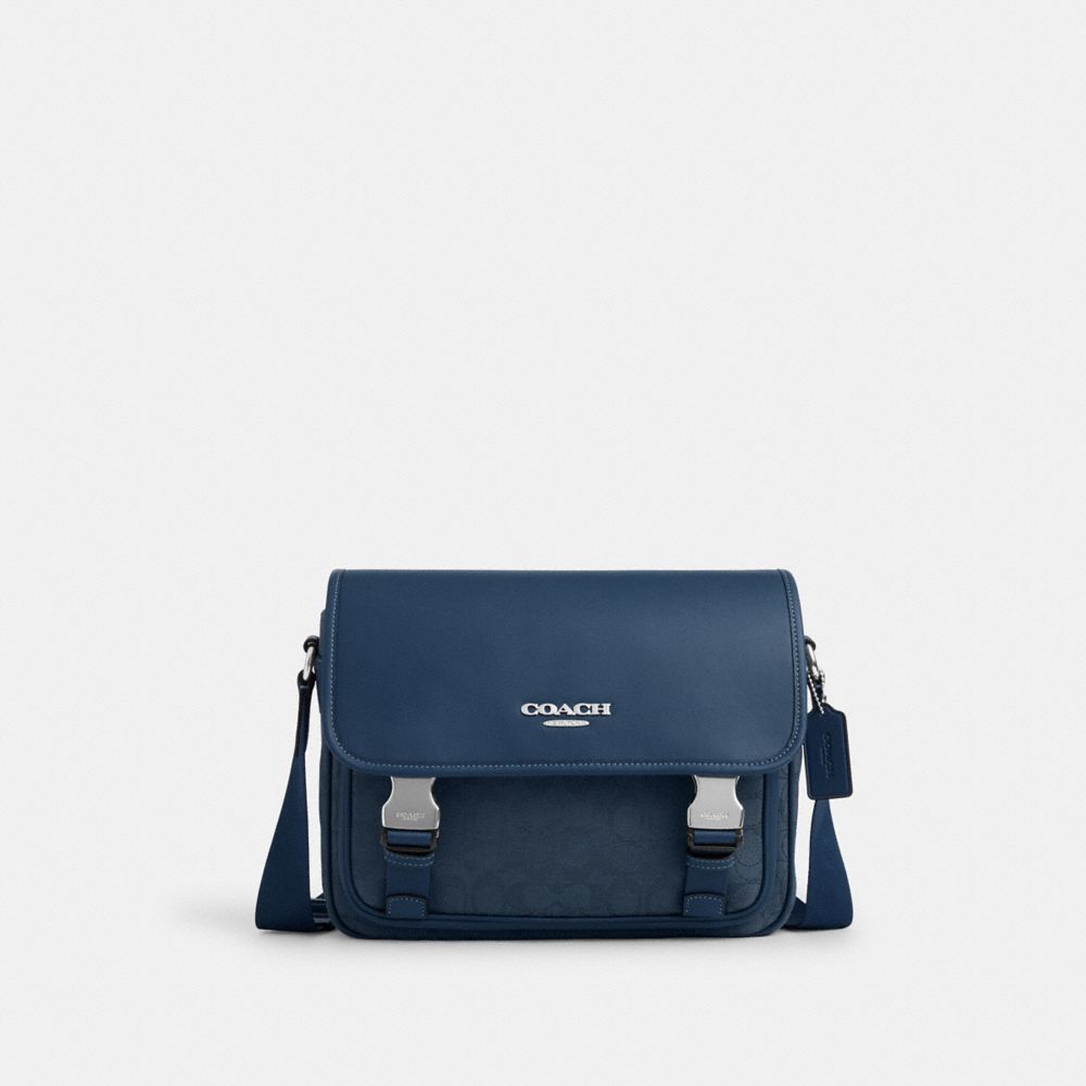 COACH Outlet Racer Messenger Bag In Signature Jacquard