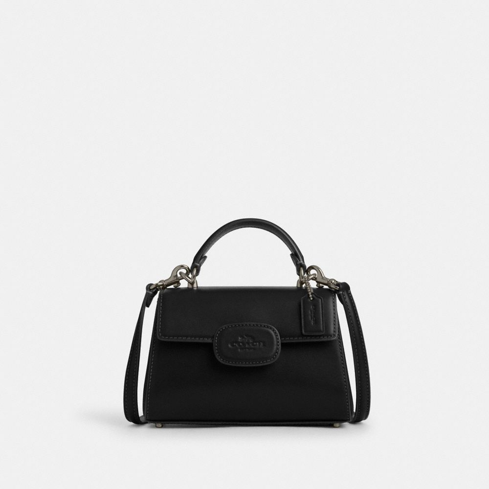 Gunmetal Black Eliza Mini Top Handle Bag