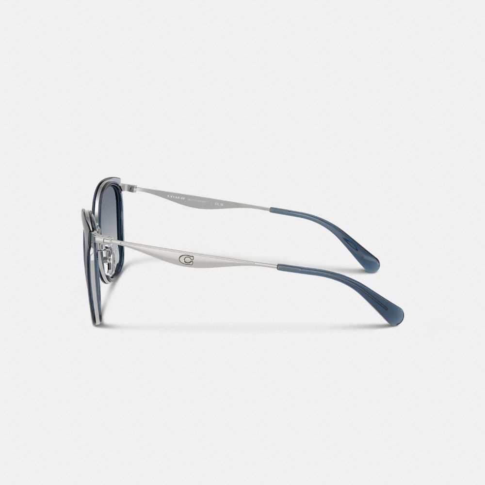 Coach Pillow Tabby Cat Eye Sunglasses In Blue Gradient