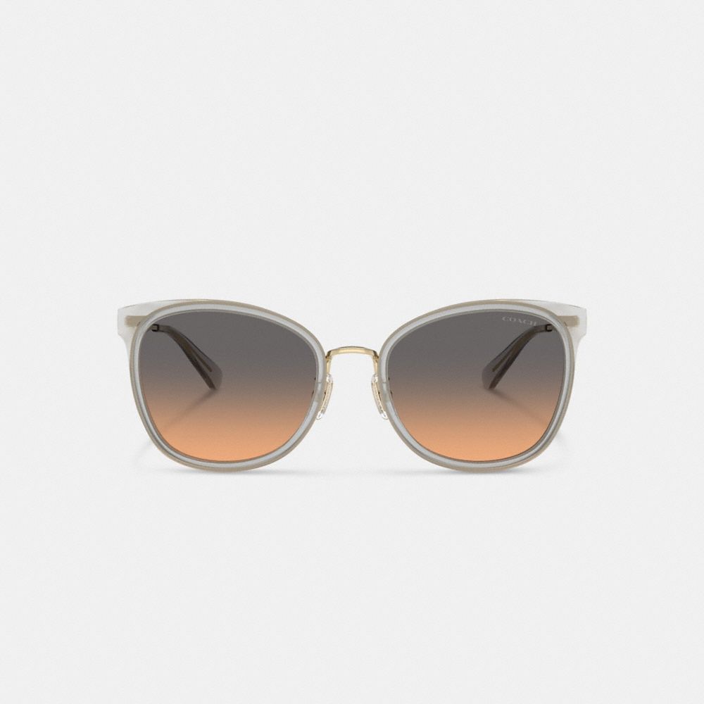 Coach Pillow Tabby Cat Eye Sunglasses In Peach Blush