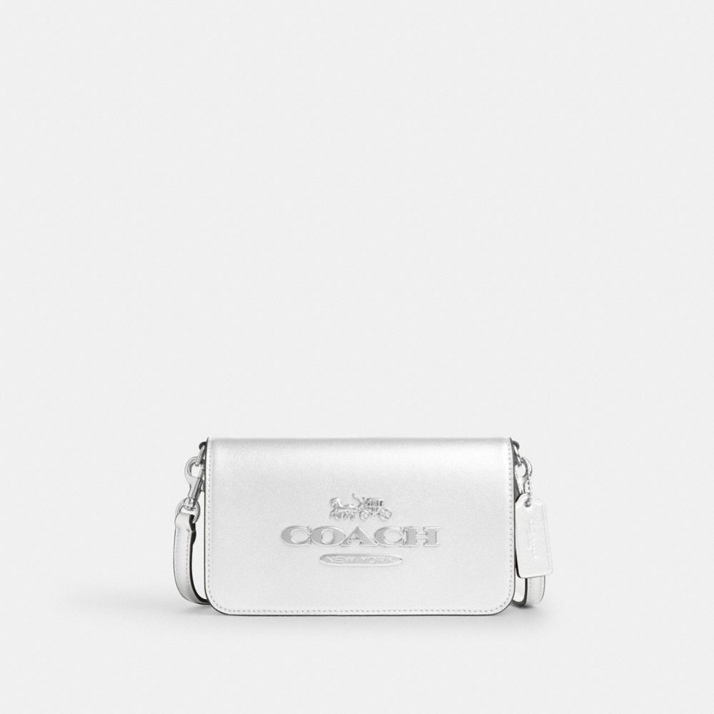 COACH®,SAC À PORTÉ-CROISÉ TONI,Argent/Argent pâle,Front View