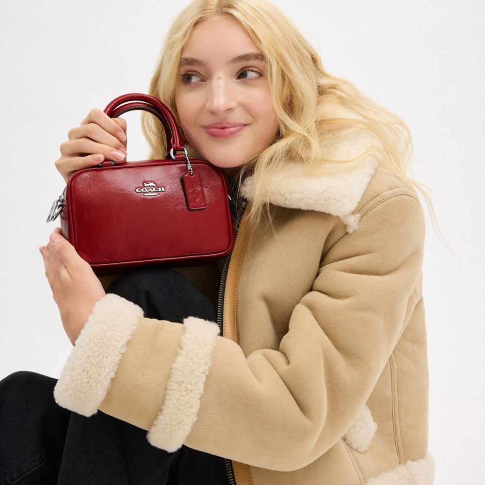 コパンサスケ 人気】COACH サッチェル クロスボディ バッグ・シグネチャー (Coach