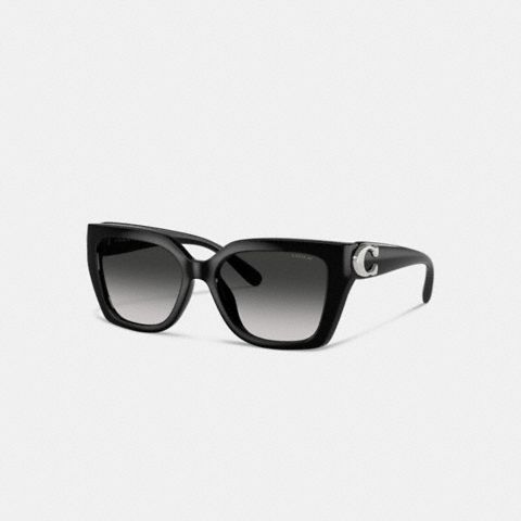 Coach Full Fit Maxi Sculpted C Square Cat Eye Sunglasses