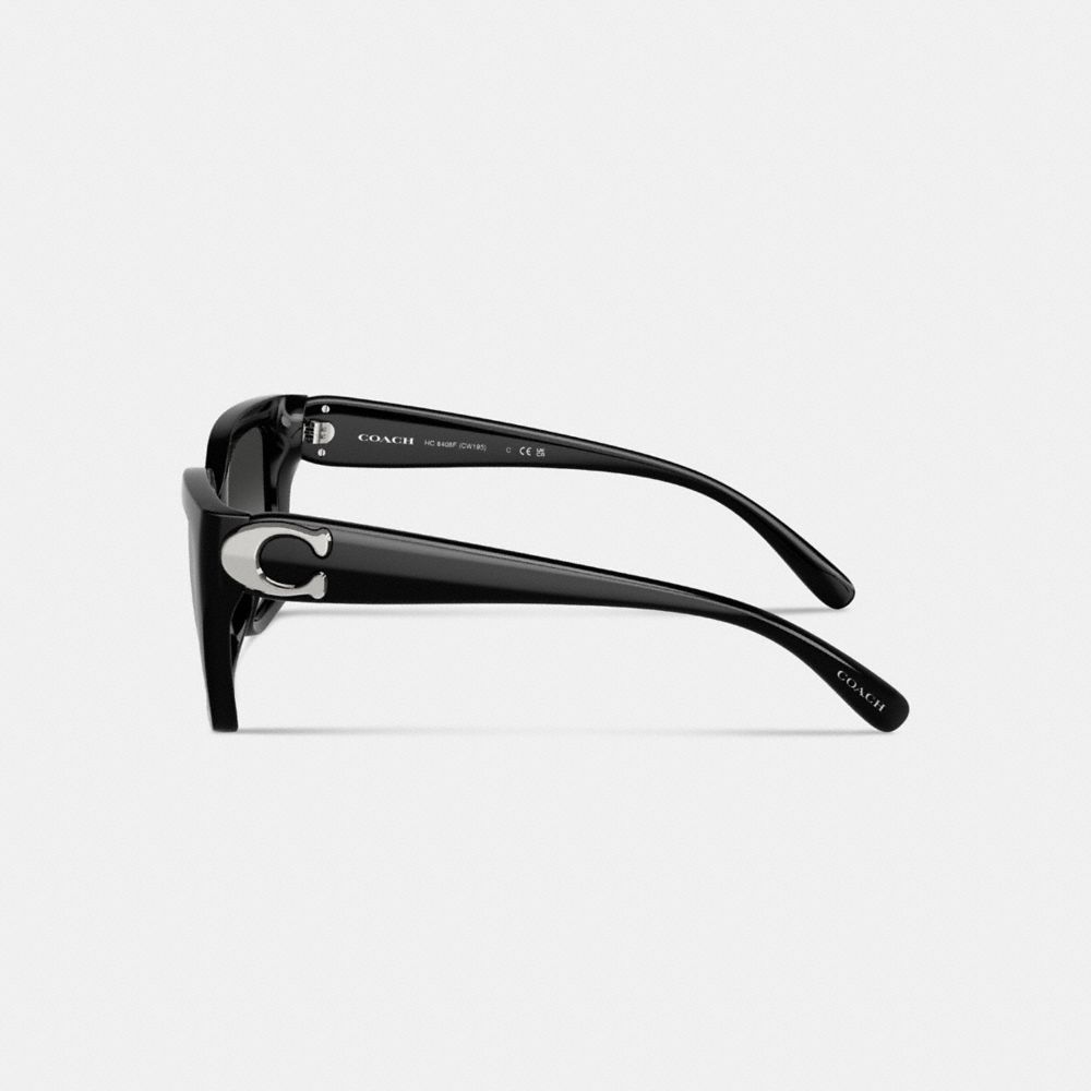 Coach Full Fit Maxi Sculpted C Square Cat Eye Sunglasses — фото 4