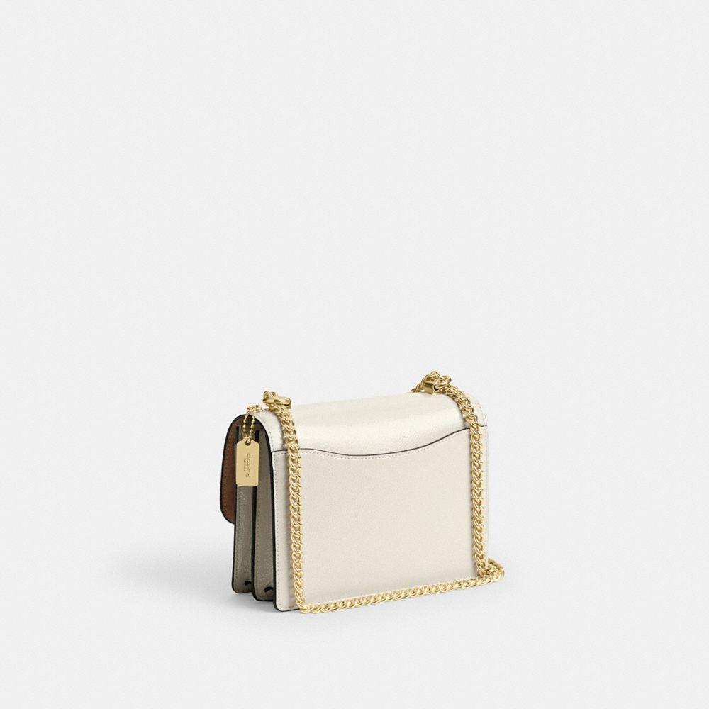 COACH®,Mini Klare Crossbody Bag,Crossbody,Logo,Metal,Pen Holder,Day Party,White,Angle View