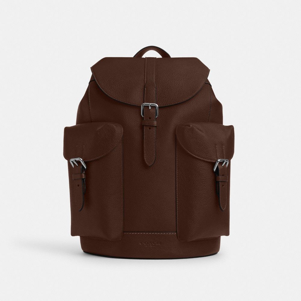 COACH®,Warner Backpack,Backpack,Casual,Brown,Front View image number 0