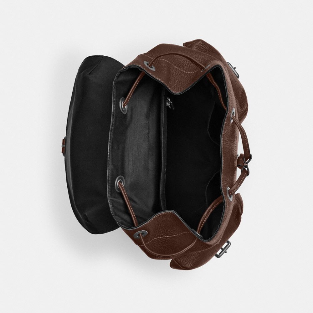 COACH®,Warner Backpack,Backpack,Casual,Brown,Inside View,Top View