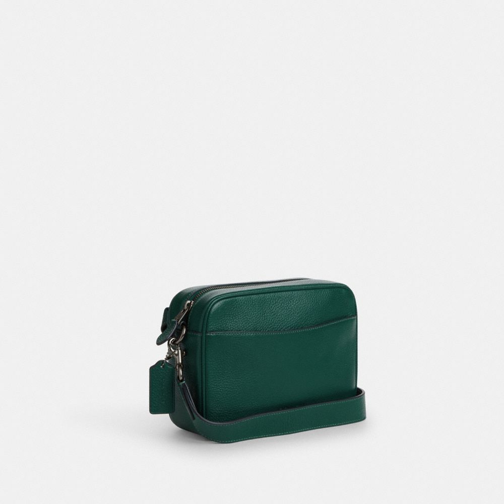 COACH®,Warner Crossbody Bag,Crossbody,Casual,Emerald,Angle View