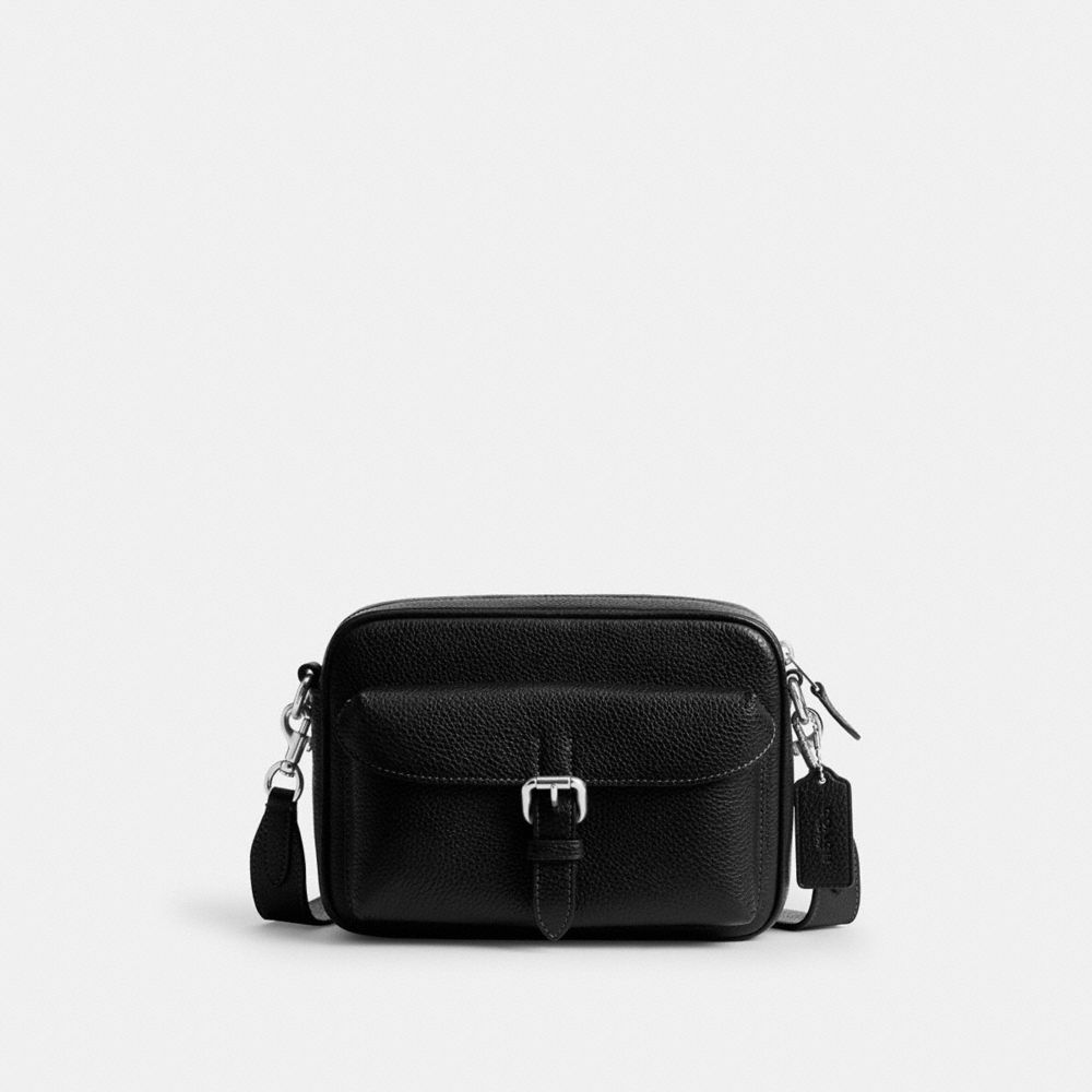 COACH®,Warner Crossbody Bag,Crossbody,Casual,Black,Front View