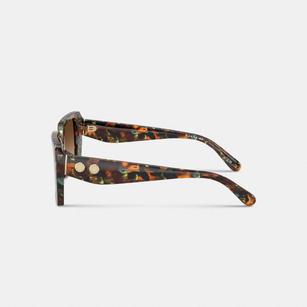 Coach Rogue Oversized Square Sunglasses In Brown Gradient