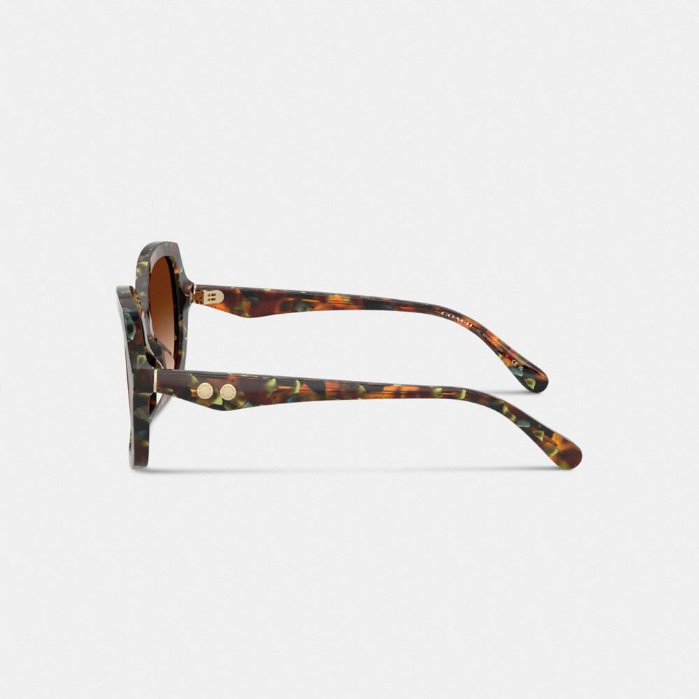 Rivet Geometric Square Sunglasses