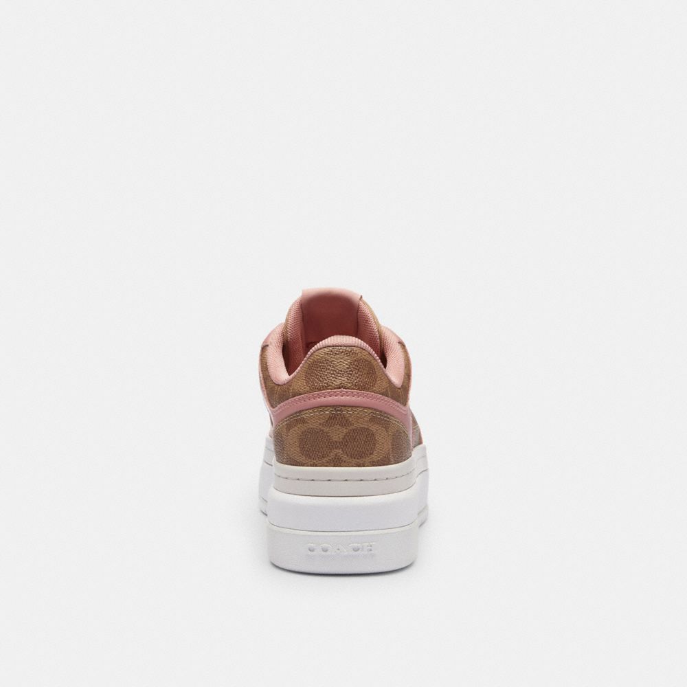 COACH®,Platform Sneaker In Signature Canvas,Blush,Alternate View