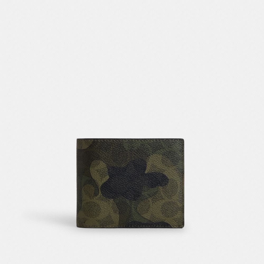 Camouflage coach wallet on sale