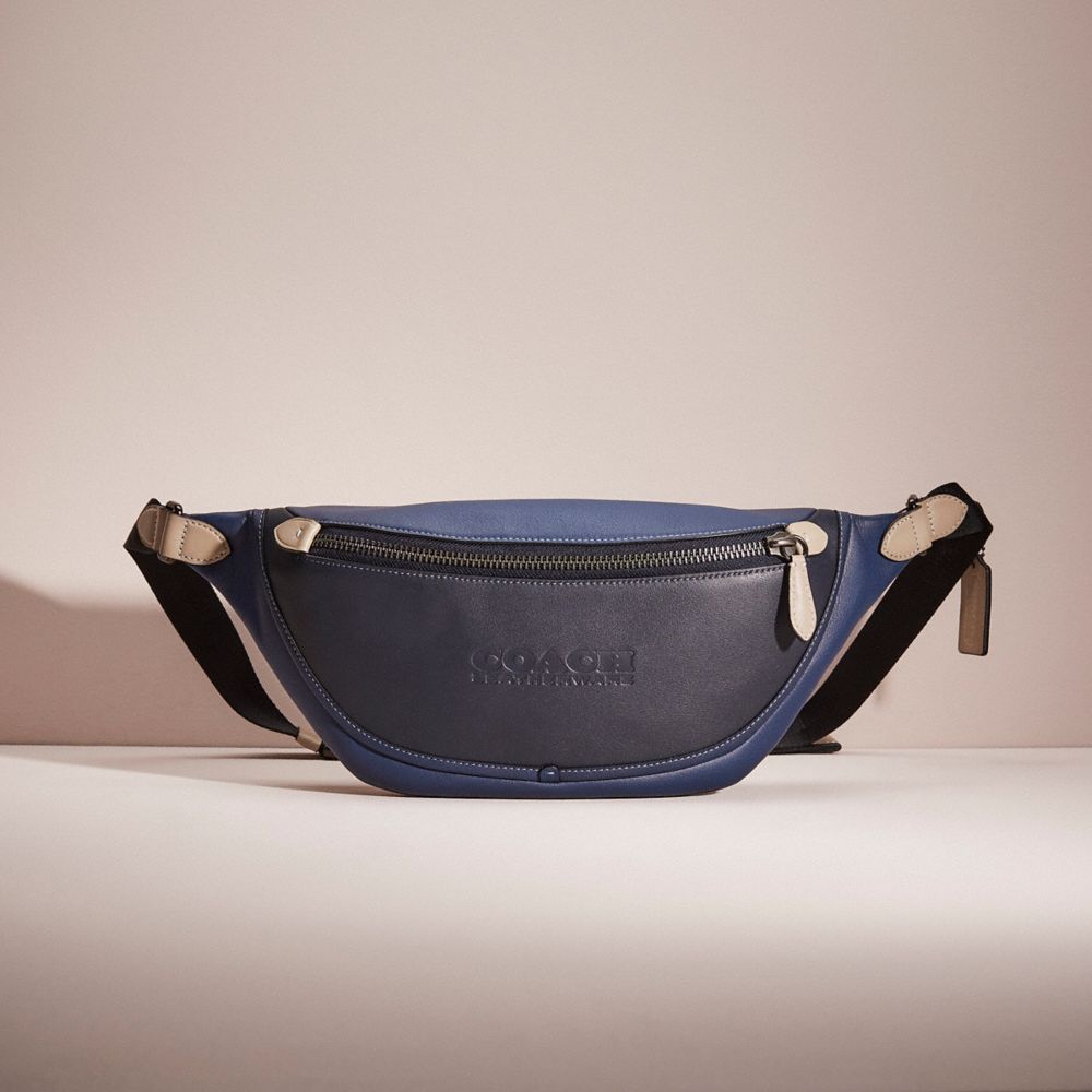 Coach Restored League Belt Bag In Colorblock In Pink