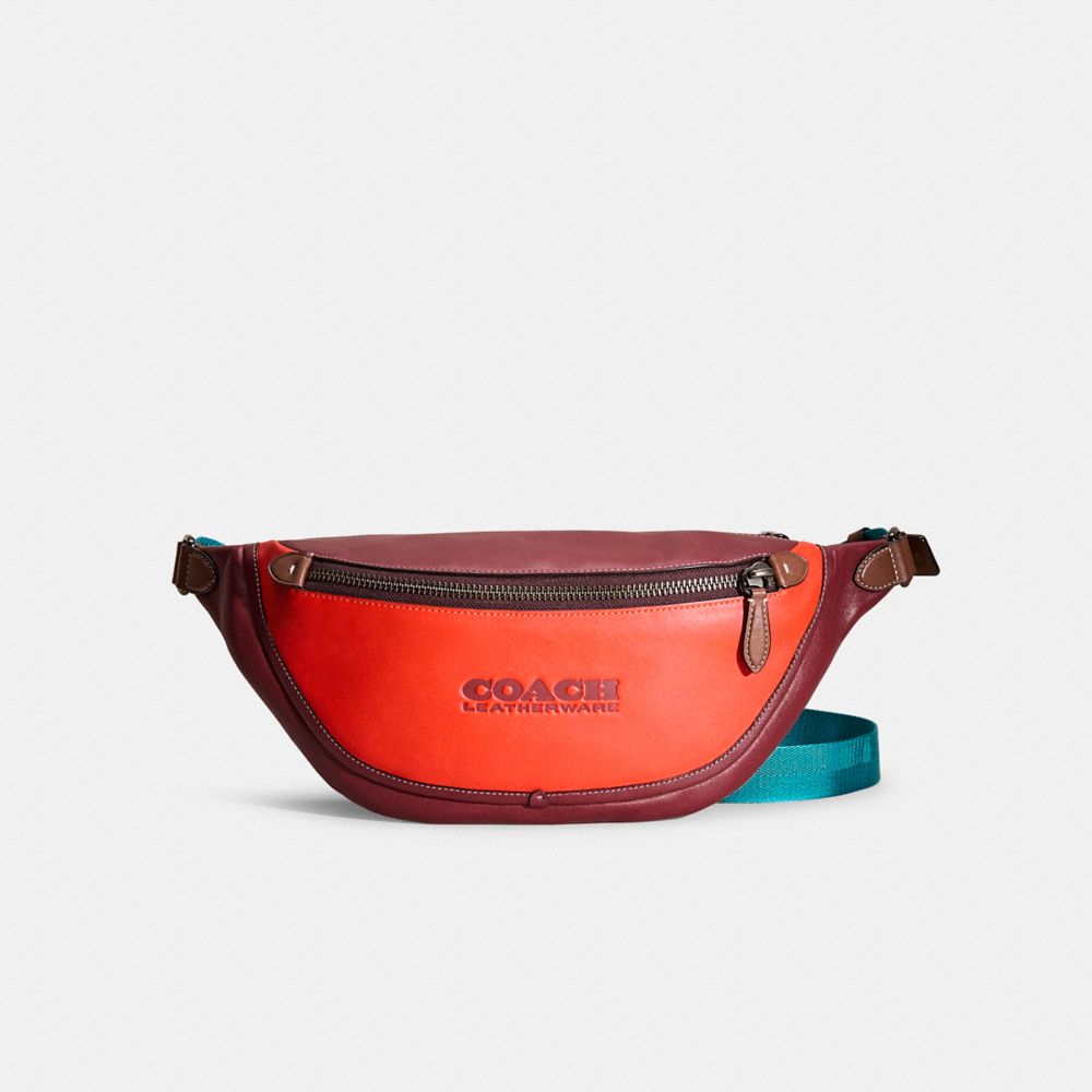 Coach Restored League Belt Bag In Colorblock