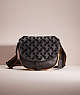 COACH®,RESTORED HITCH CROSSBODY WITH HORSE AND CARRIAGE,Matte Black/Black,Front View